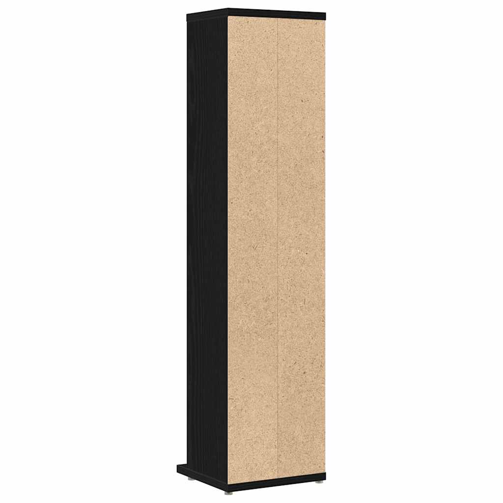 CD Cabinet Black Oak Look 21x20x88 cm Wood Material