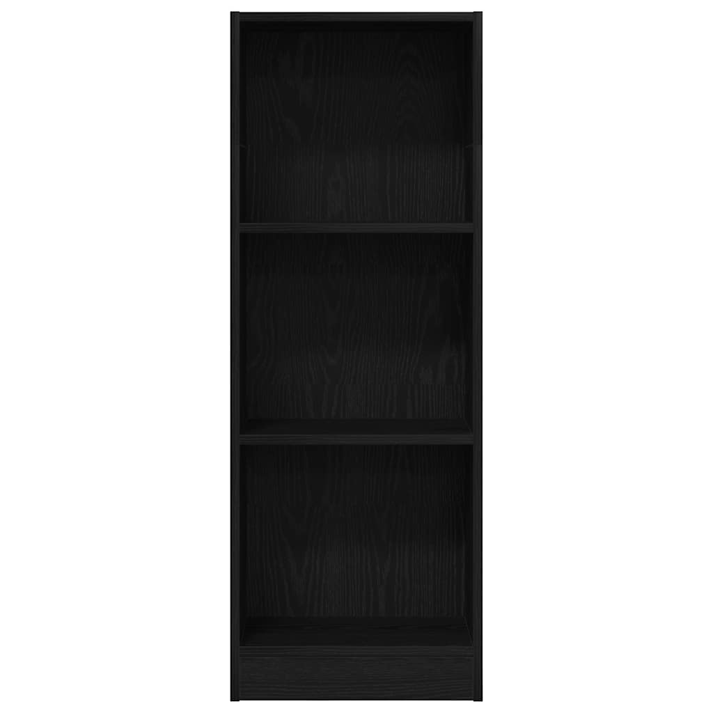 Bücherregal Schwarz Eichen-Optik 40x24x109 cm Holzwerkstoff