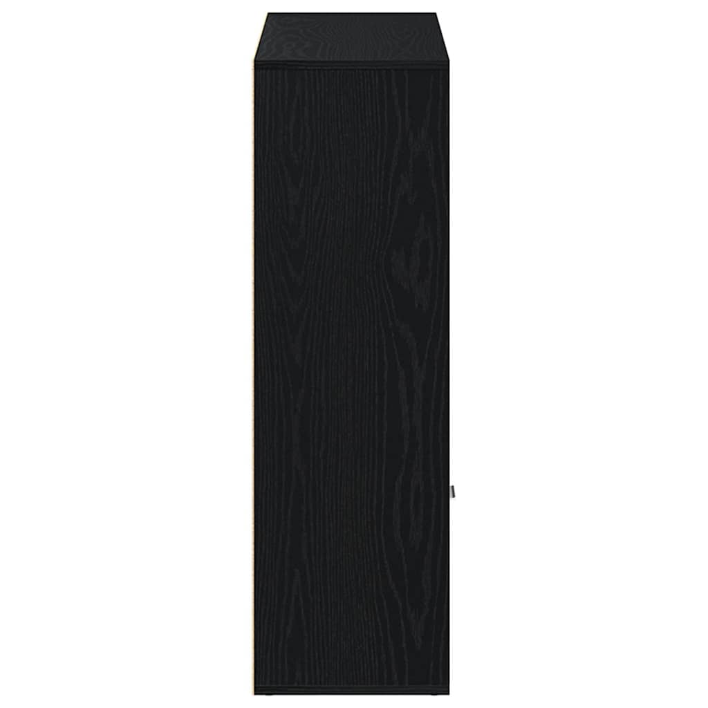 Bookcase Black Oak Look 98x29x97.5 cm Wood Material