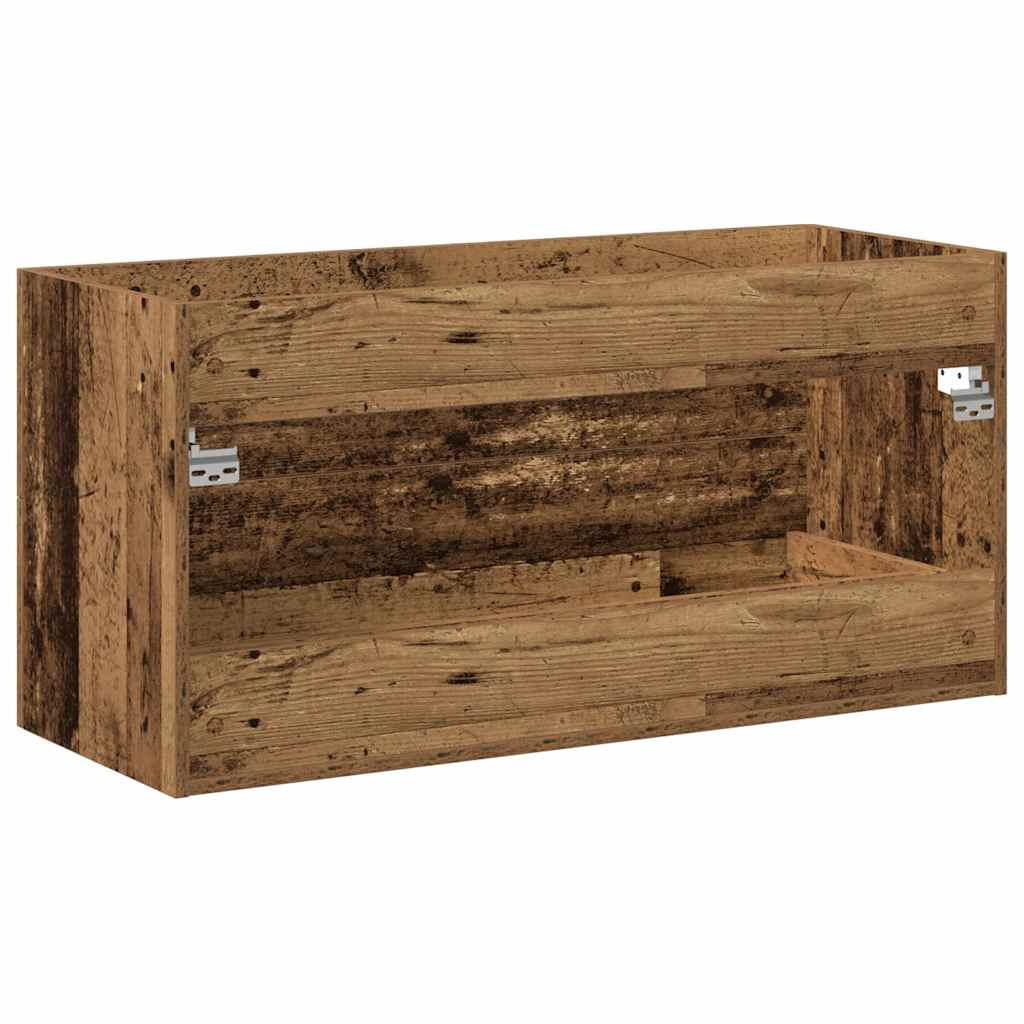 washbasin base cabinet old wood look 100x38.5x48 cm