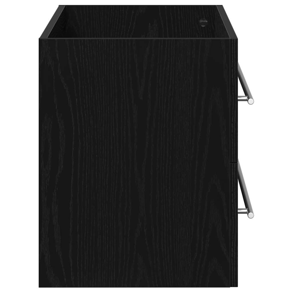 Washbasin Cabinet Black Oak Look 100x38.5x48 cm