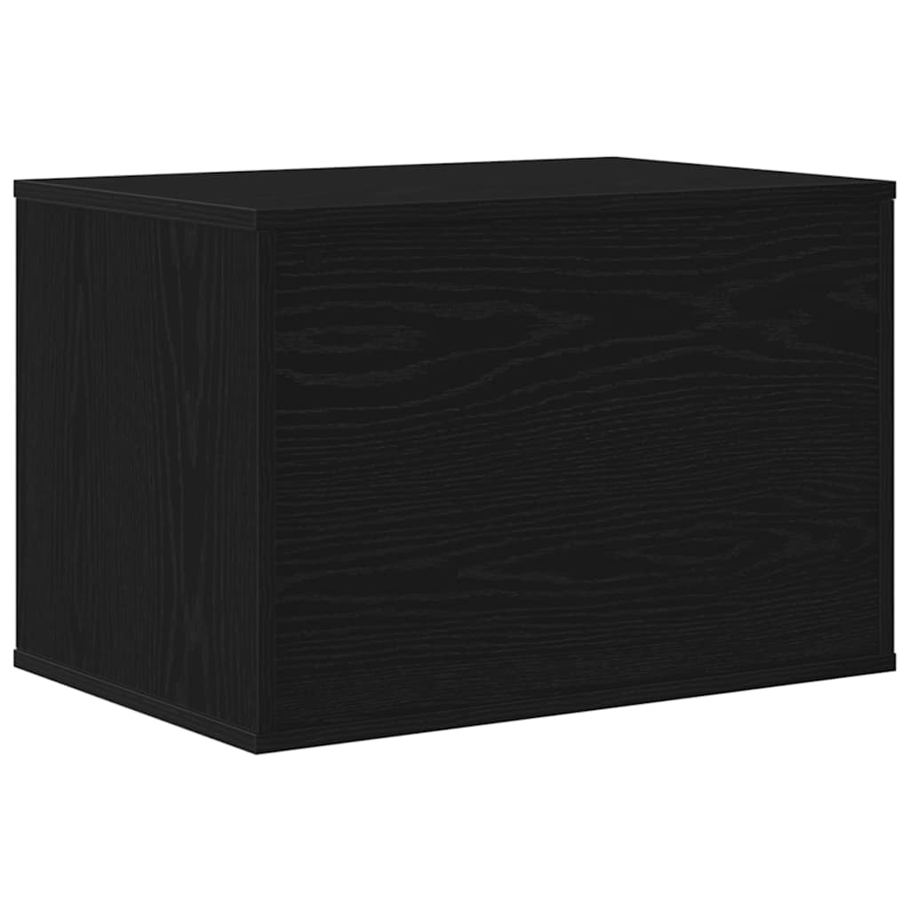 Cat Litter Box Black Oak Look 60x40x40 cm Wood Material