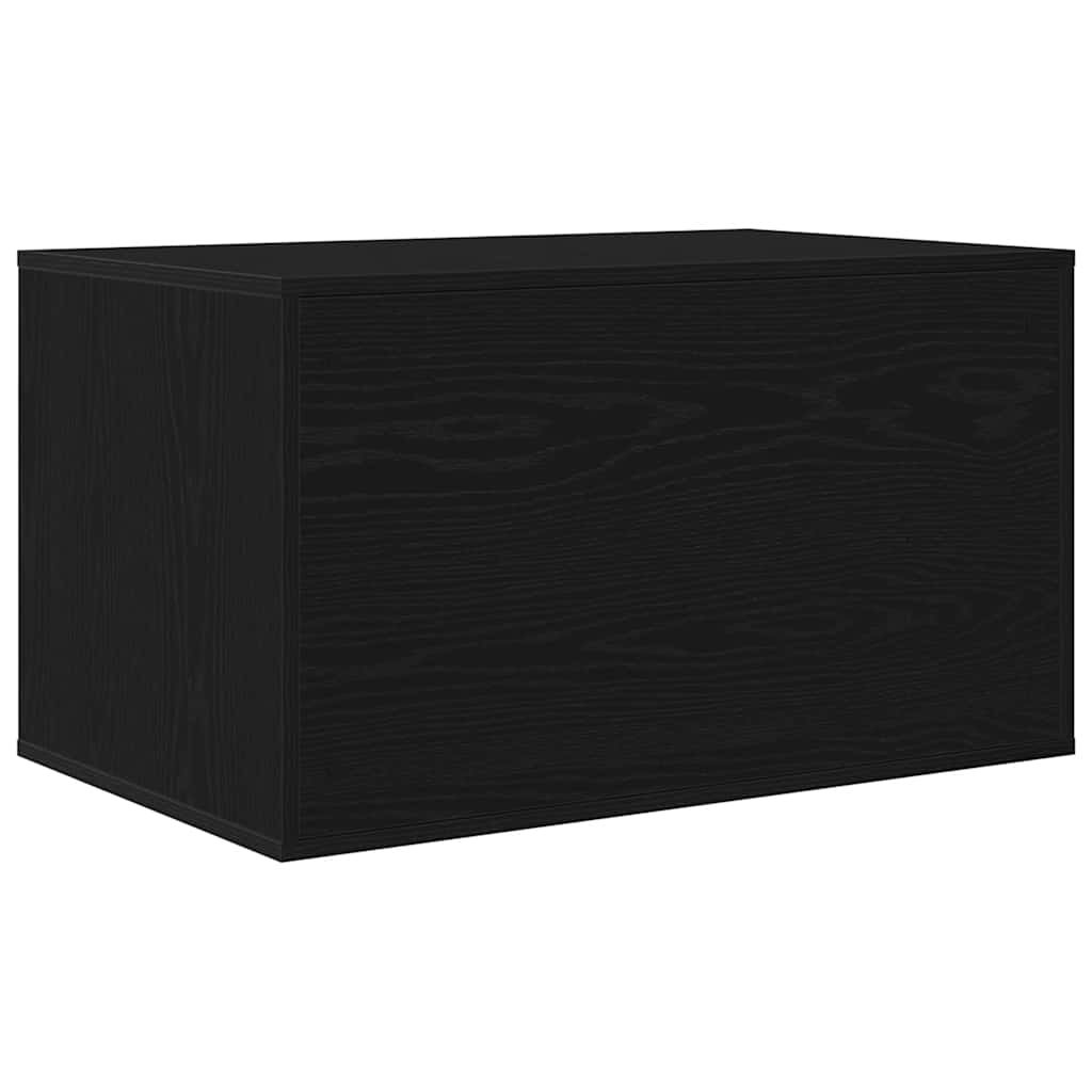 Cat Litter Box Black Oak Look 80x50x45 cm Wood Material